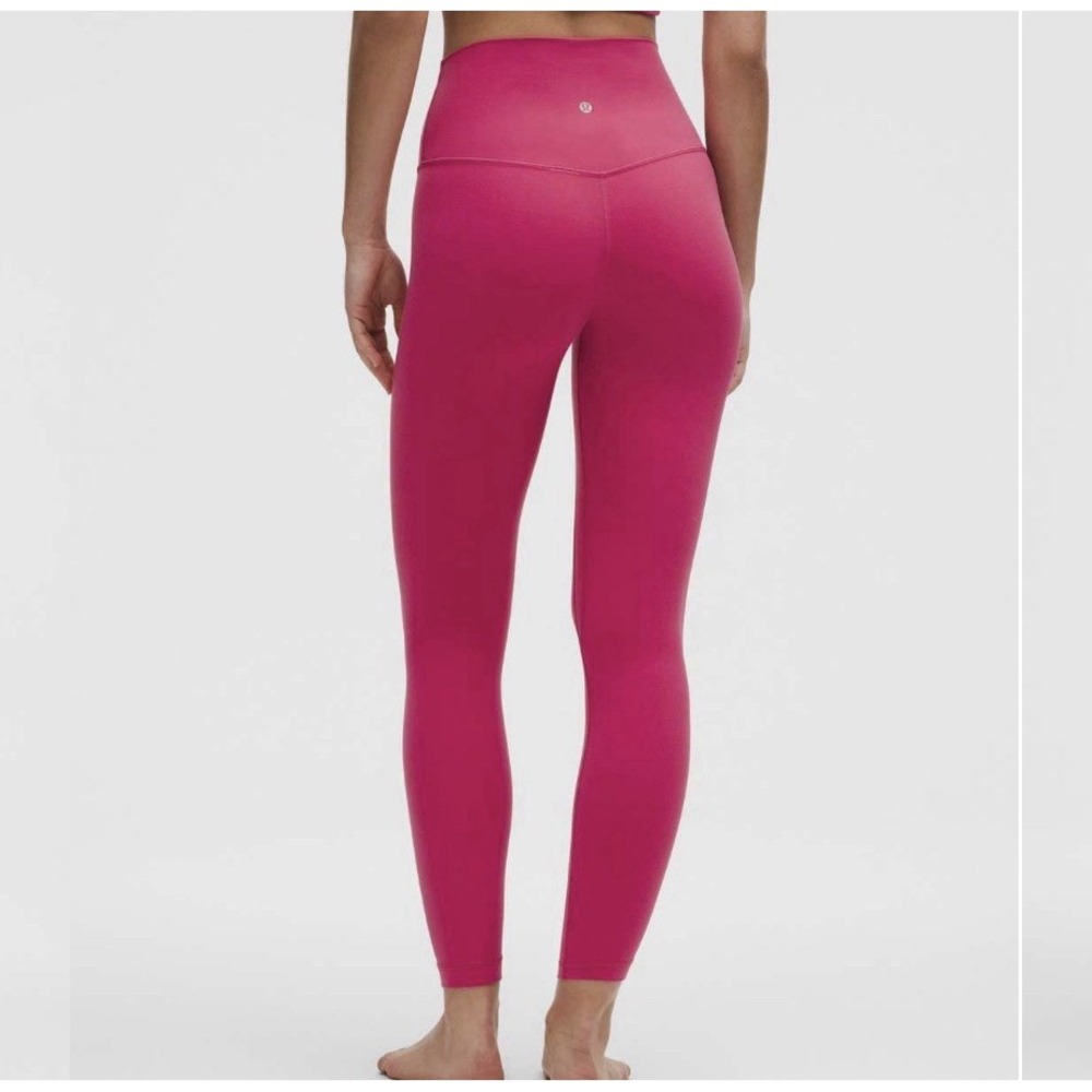 Lululemon Align High-Rise Pant 25" Leggings Size 6 Raspberry Pink Gym Yoga City